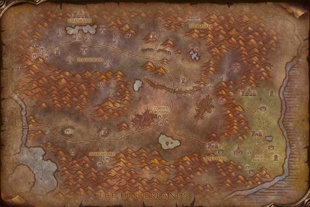 Map of Eastern Plaguelands