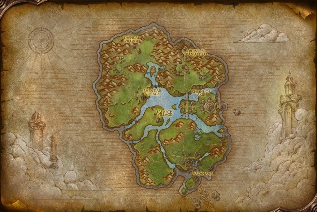 Map of Zephras Isle