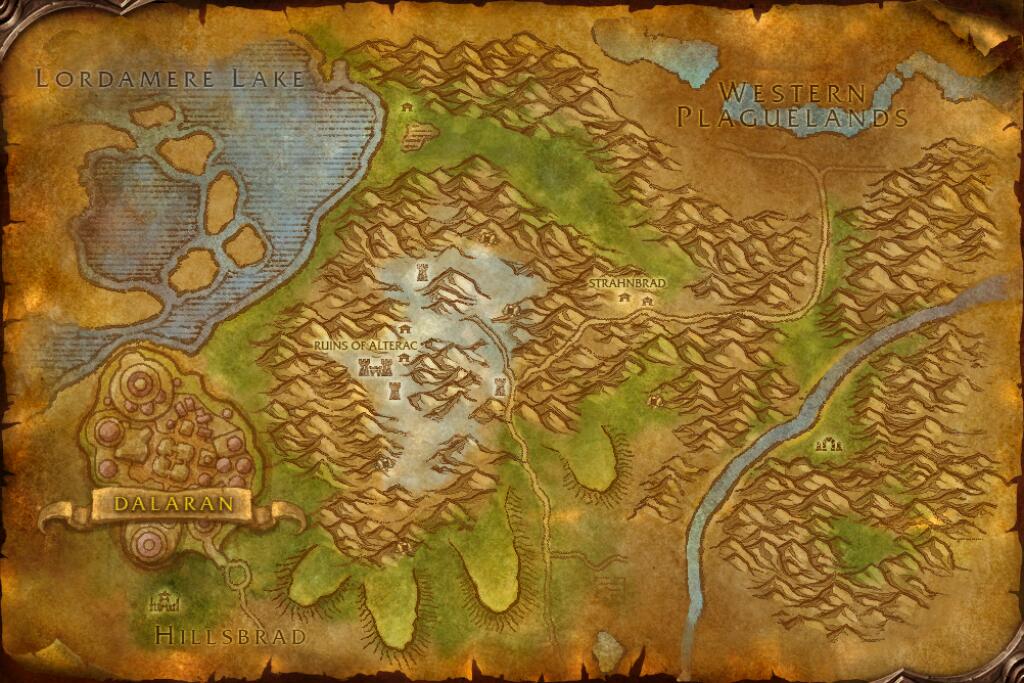 Map of Alterac Mountains